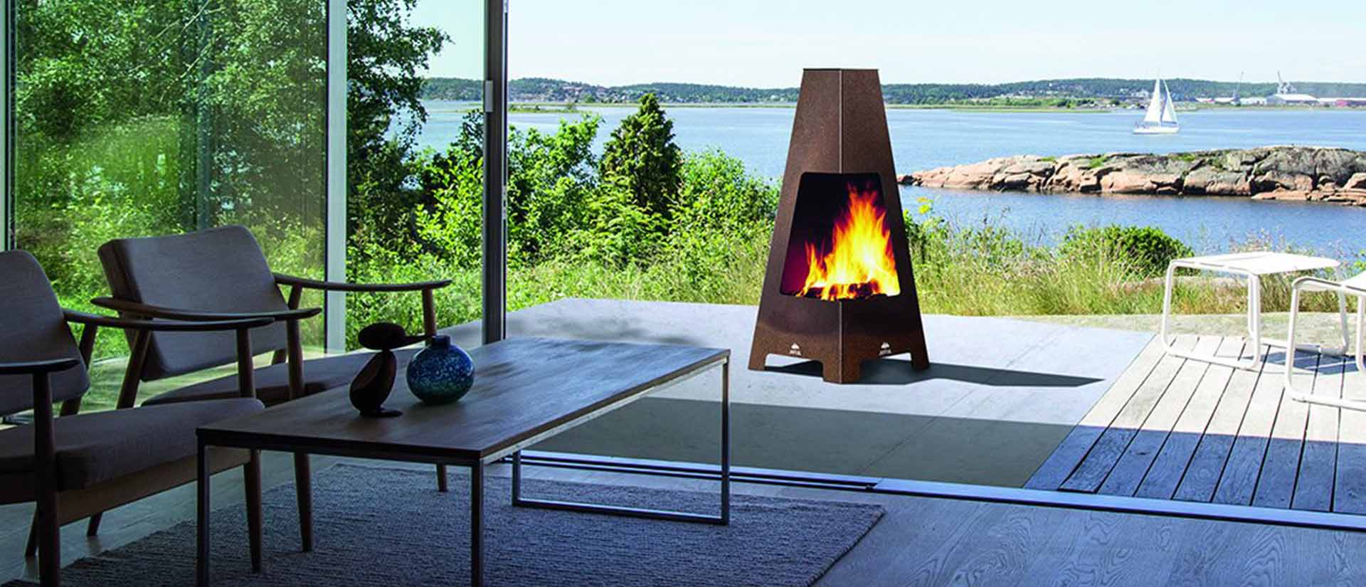 JOTUL TERRAZZA ヨツール テラッツァ Jøtul TERRAZZA（ヨツール テラッツァ）｜屋外専用デザイン薪ストーブ